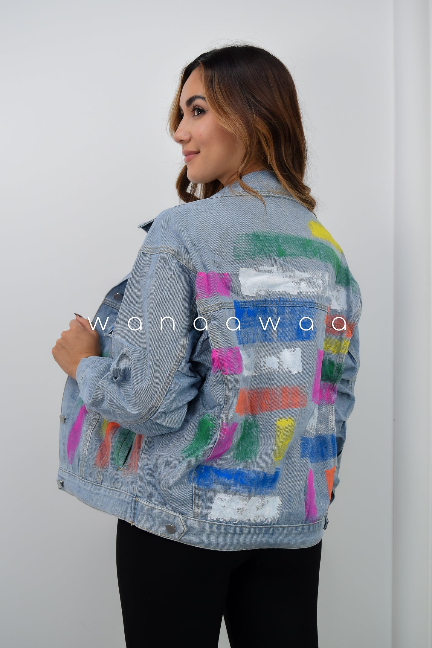 CHAQUETA DENIM BROCHAZOS