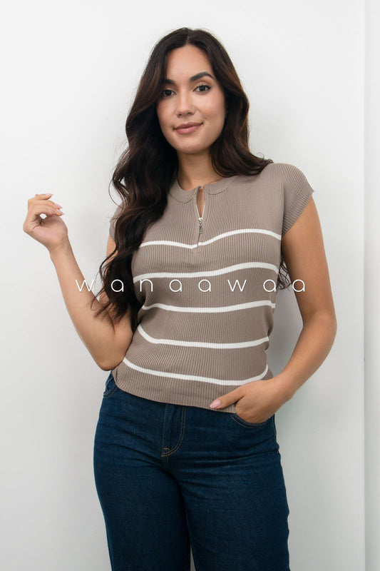 CHALECO TEJIDO CREMALLERA