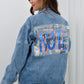 CHAQUETA DENIM OVERSIZE