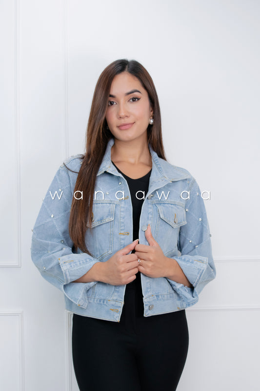 CHAQUETA DENIM ROMBOS